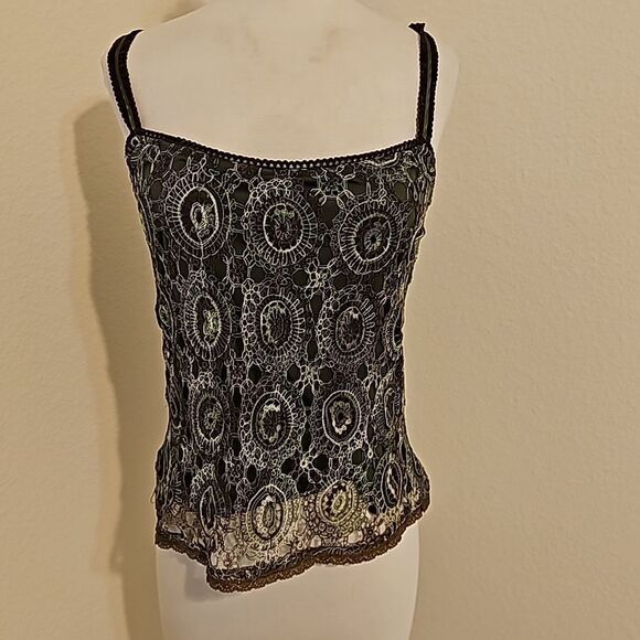 Cynthia Steffe y2k lace Top medium - Picture 1 of 8